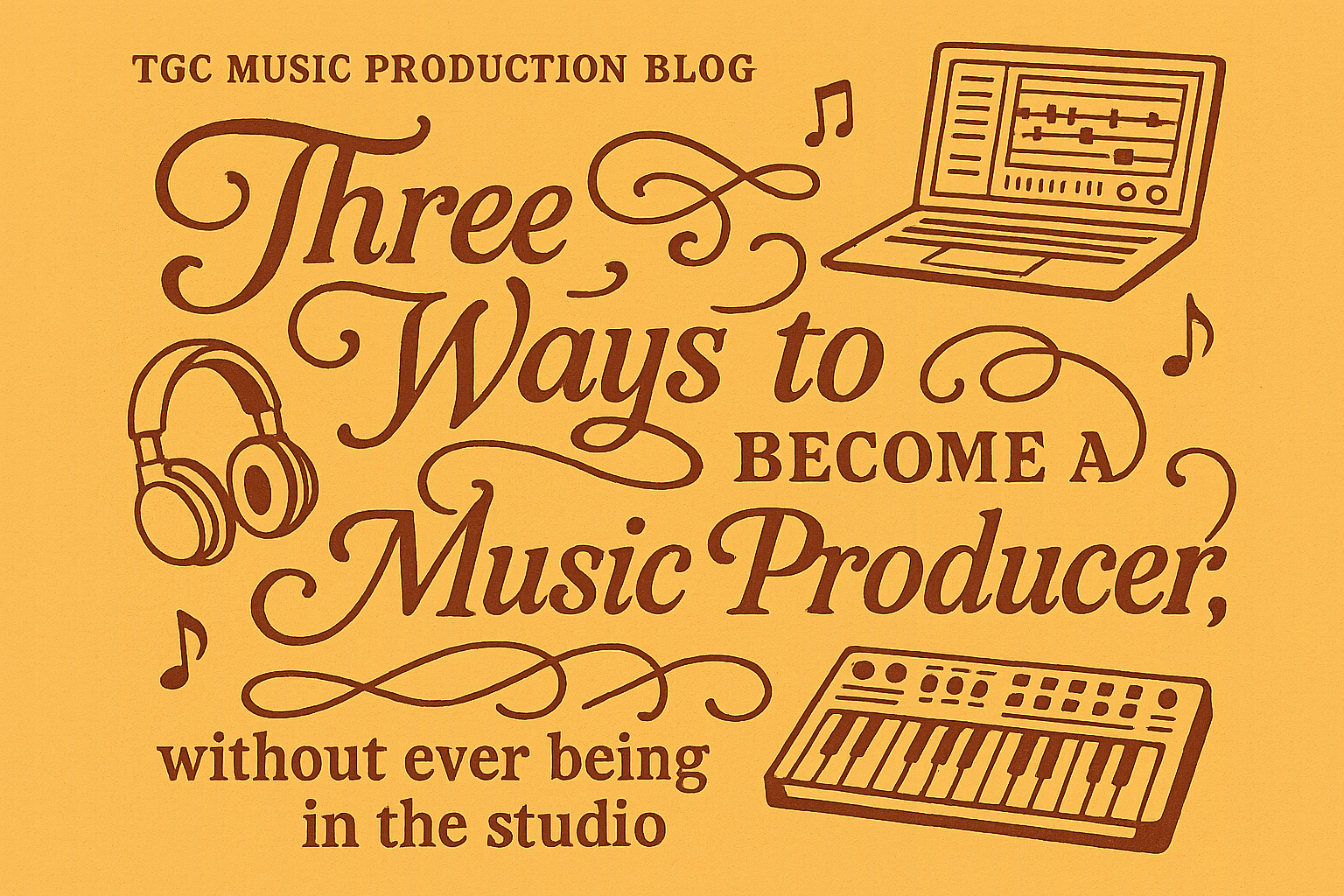 Three Ways to Become a Music Producer, without ever being in the studio…